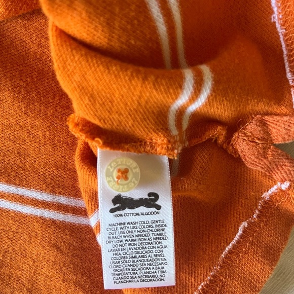 Le Tigre Polo Orange White Striped Shirt sku020 - Picture 8 of 8